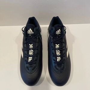 Adidas White and Blue Football Cleats Shoes with Quick-Lace System